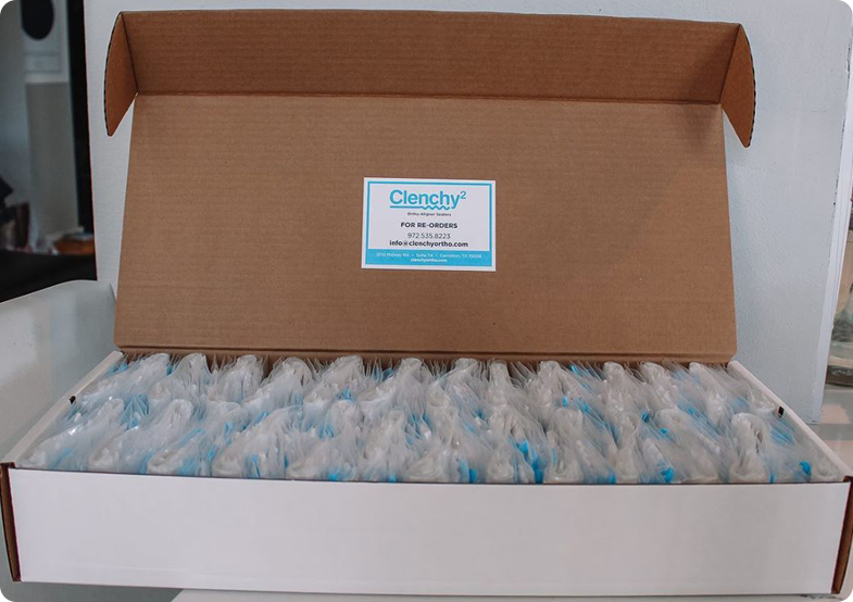 Order Box of Clenchy Ortho aligners