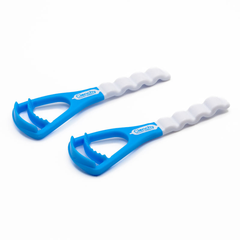 Clenchy™ Combo Tongue Scraper and Teeth aligner seater helps maintain good oral hygiene and seat Clear Correct, Invisalign, SureSmile, Byte, Spark, SmileDirectClub, NewSmile, AlignerCo, Candid, and other clear aligners